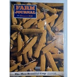 Vintage Farm Journal And Farmer's Wife Magazine October 1941 Corn Cover